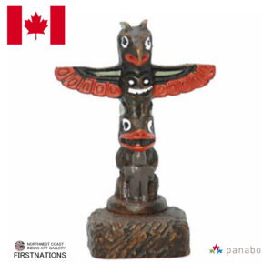 トーテムポール TOTEM POLE レプリカ カナダ 先住民 ネイティブ インディアン BOMA製 THUNDERBIRD サンダーバード 6cm