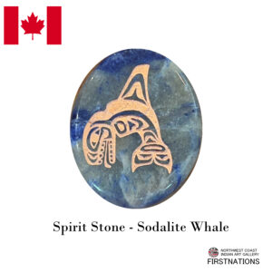 カナダ 先住民 スピリット パワーストーン 天然石 ネイティブ インディアン柄 WHALE シャチ ソーダライト Haisla,Heiltsuk族 Paul Windsor