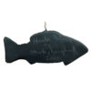 カナダ インディアン ジュエリー アージライト ペンダント 先住民 ネイティブ HAIDA ハイダ 部族 shirley longboat ARGILLITE SALMON サーモン 革紐付き - 画像 (2)