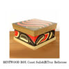 カナダ 先住民 ネイティブ インディアン アート ベントウッドボックス BENTWOOD BOX アブストラクトデザイン - 画像 (2)