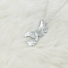 カナダ インディアン ジュエリー ペンダント シルバーピューター アクセサリー  Bill Helin  Eagle Free Flight イーグル シルバーチェーン付 - 画像 (2)