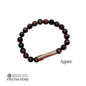 天然石 ジュエリー ブレスレット  メノウ アゲート