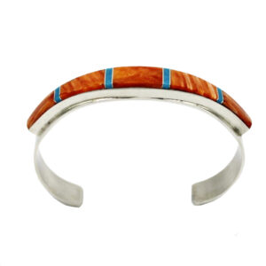 インディアン ジュエリー バングル ネイティブアメリカン NAVAJO ナバホ族 ターコイズ トゲオイスターストーン インレイブレスレット