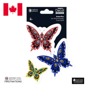 デカール 透明 シール ステッカー カナダ 先住民 インディアン 雑貨 DECAL BUTTERFLIES バタフライ