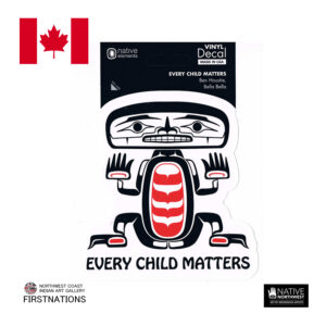 ステッカー 子供が乗っています デカール 透明 シール アメリカンステッカー カナダ 先住民 インディアン 雑貨 DECAL EVERY CHILD MATTERS 】