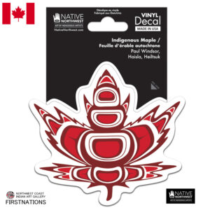 デカール 透明  シール ステッカー カナダ 先住民 インディアン 雑貨 Maple メープル