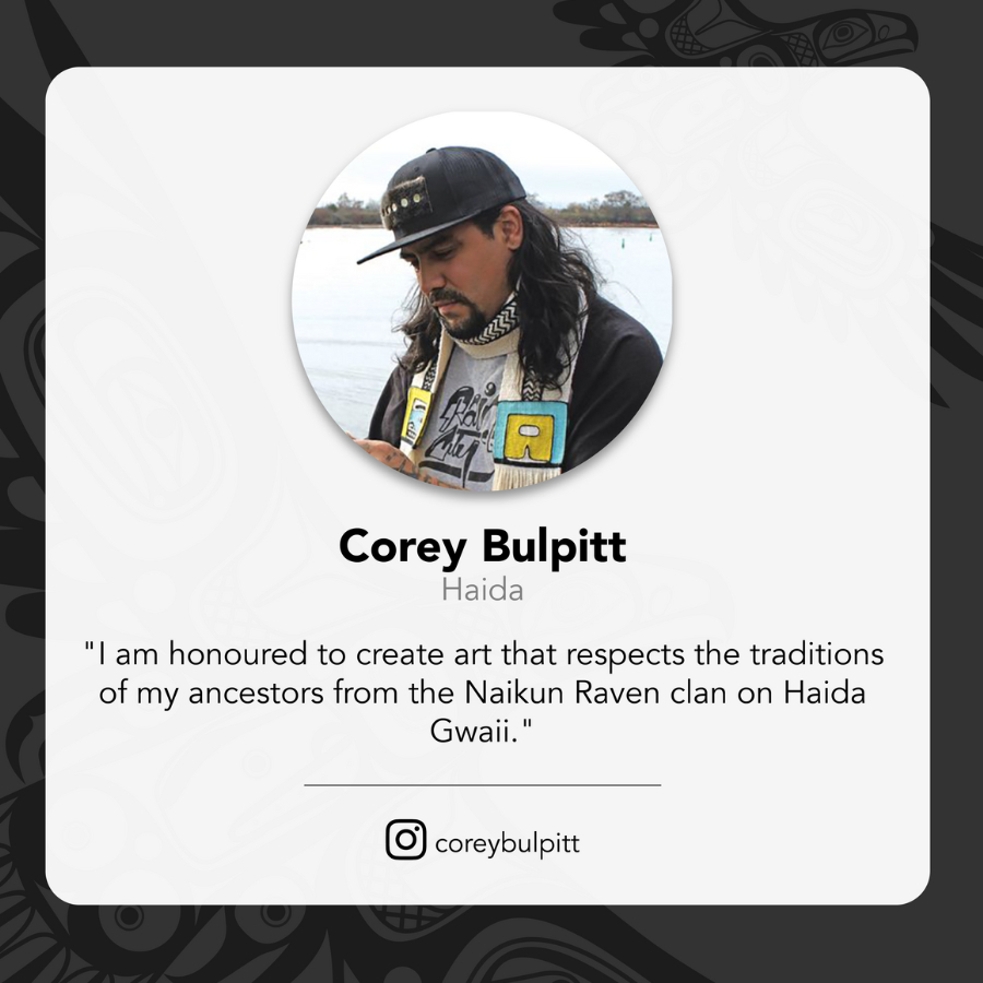 デカール 透明  シール ステッカー カナダ 先住民 インディアン 雑貨 Raven (Black/White) レイブン ワタリガラス - 画像 (3)