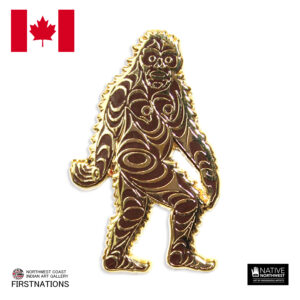 エナメル ピンバッジ ピンズ カナダ 先住民 ネイティブ インディアン アート デザイン SASQUATCH