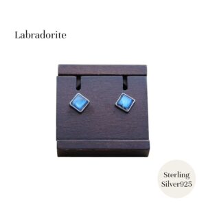 天然石 ジュエリー ピアス  シルバー 925 ラブラドライト