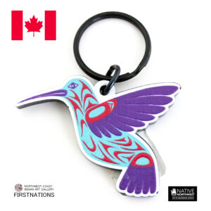 アクリル キーホルダー カナダ 先住民 ネイティブ インディアン 雑貨 軽くて丈夫 Hummingbird ハチドリ