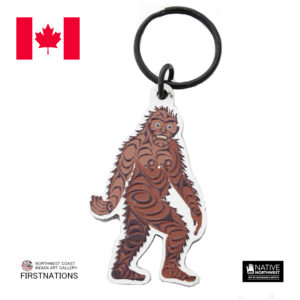 アクリル キーホルダー カナダ 先住民 ネイティブ インディアン 雑貨 軽くて丈夫 SASQUATCH