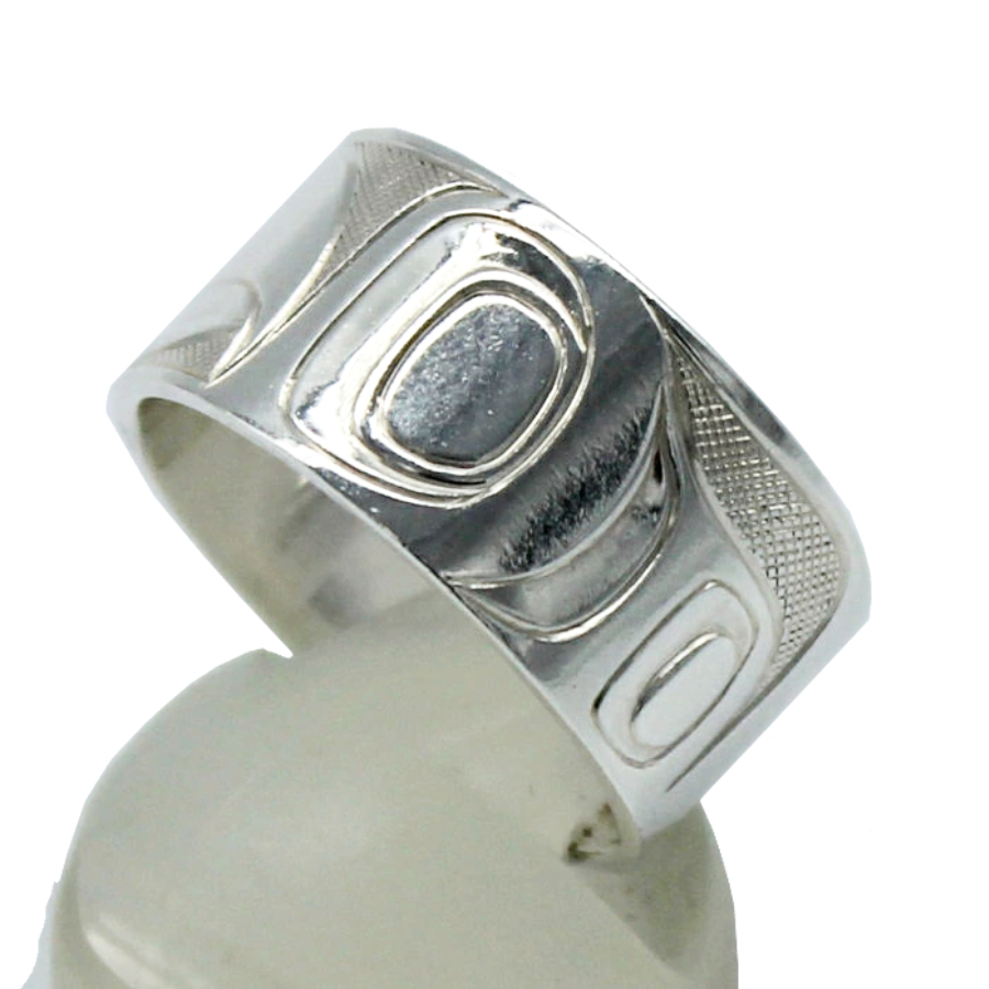 カナダ インディアン ジュエリー リング 指輪 先住民 ネイティブ シルバー925 KWAGIULTH 部族 Landon Gunn イーグル Eagle イーグル 鷲 17号 - 画像 (2)