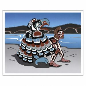 アート シルクスクリーン 絵 画 カナダ 先住民 ネイティブ インディアン 限定エディション 133/150 KOLUS SPIRIT