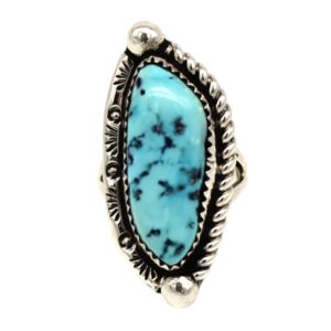 インディアン ジュエリー リング 指輪 ネイティブ アメリカン NAVAJO ナバホ族 シルバー 925 9 ワイヤー 5 ターコイズ リング 11.5号