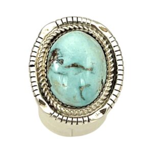 インディアン ジュエリー リング 指輪 ネイティブ アメリカン NAVAJO ナバホ族 Rita Dawes シルバー 925 ターコイズストーン ツイストワイヤーリング 16号