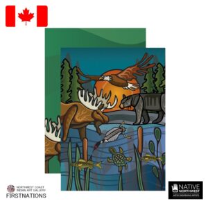 ミニ ノート 自由帳 カナダ 先住民 ネイティブ インディアン 雑貨 All My Relatives (Indinawemaaganidag)