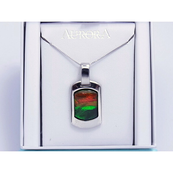 AURORA AMMOLITE オーロラジュエリー アンモライト ペンダント-