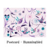 ポストカード ネイティブアート イラスト デザイン カナダ 先住民 インディアン 雑貨 Hummingbird ハチドリ - 画像 (2)