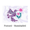 ポストカード ネイティブアート イラスト デザイン カナダ 先住民 インディアン 雑貨 Hummingbird ハチドリ - 画像 (2)