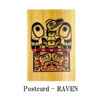ポストカード ネイティブアート イラスト デザイン カナダ 先住民 インディアン 雑貨 RAVEN ワタリガラス Box - 画像 (2)