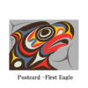 ポストカード ネイティブアート イラスト デザイン カナダ 先住民 インディアン 雑貨 First Eagle イーグル 鷲 - 画像 (2)