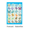 ポストカード ネイティブアート イラスト デザイン カナダ 先住民 インディアン 雑貨 Butterflies - 画像 (2)
