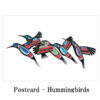 ポストカード ネイティブアート イラスト デザイン カナダ 先住民 インディアン 雑貨 Hummingbird ハチドリ - 画像 (2)
