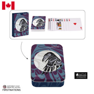 トランプ カード 玩具 カナダ 先住民 ネイティブ インディアン  PLAYING CARD / Allan Weir Raven Moon レイブン ワタリガラス 月