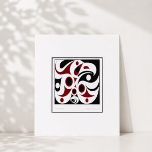 アート プリント 絵画 ダブルマット紙 カナダ 先住民 ネイティブ インディアン ADKINS THE CHILD WITHIN