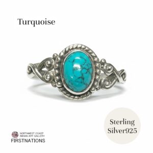 天然石 ジュエリー リング 指輪 スターリングシルバー925  アフガンターコイズ 16.5号