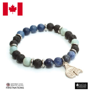 インディアン ジュエリー ブレスレット  カナダ 先住民 ネイティブ ヒーリングブレスレット アクセサリー Haisla Heiltsuk ヘイスラ族 ハイルツク族 Paul Windsor ポール・ウィンザー Whale  ホエール シャチ