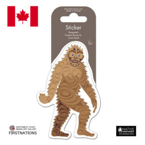 ステッカー シール カナダ 先住民 ネイティブ インディアン 雑貨 Sasquatch