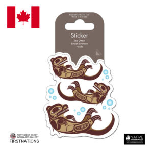 ステッカー シール カナダ 先住民 ネイティブ インディアン 雑貨 SEA OTTERS