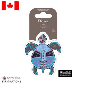ステッカー シール カナダ 先住民 ネイティブ インディアン 雑貨 Turtle カメ
