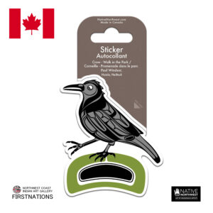 ステッカー シール カナダ 先住民 ネイティブ インディアン 雑貨 Crow - Walk in the Park カラス