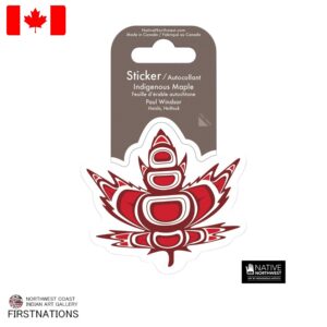 ステッカー シール カナダ 先住民 ネイティブ インディアン 雑貨 Indigenous Maple メープル