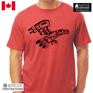 インディアンアート Tシャツ MENS メンズ カナダ 先住民 ネイティブ デザイン Eagle イーグル 鷲 S-XL ティーシャツ