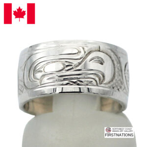 カナダ インディアン ジュエリー リング 指輪 先住民 ネイティブ シルバー925 Kwakwaka'wakw 部族 Victoria Harper イーグル Eagle イーグル 鷲 12号